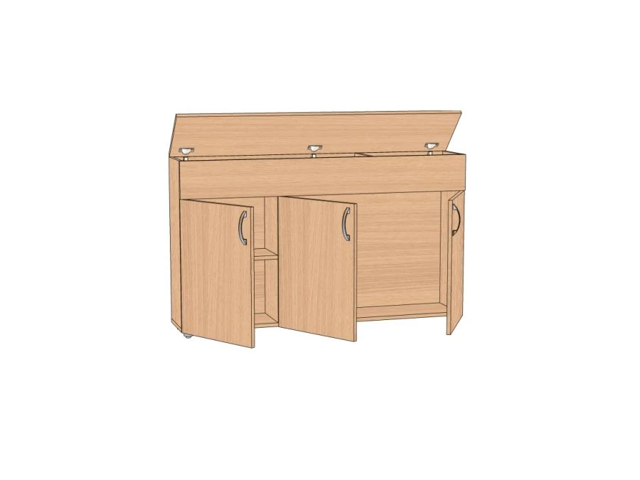 Classroom Board Cabinet 1264x255x760 mm TKD