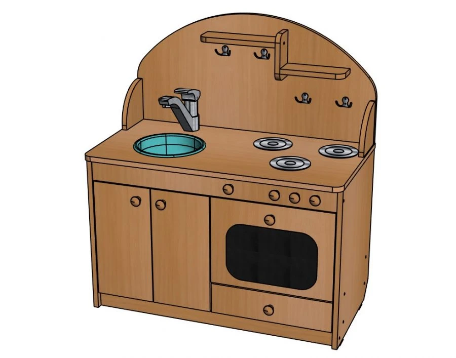 Children's Play Kitchen Set for Preschool, Model #6/NIM24