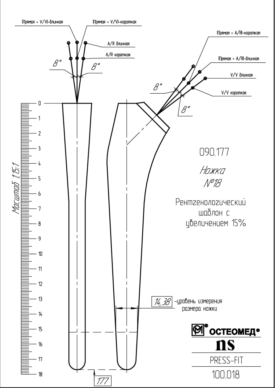 Hip Joint Total Prosthesis Trial Template 100.018