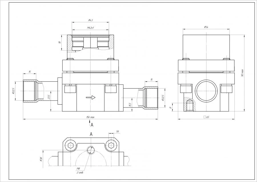 Electric Actuator Mechanism for Regulating Valve MIE-0.6