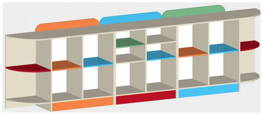 Play Shelf Art. S.06.86 for Kids' Rooms