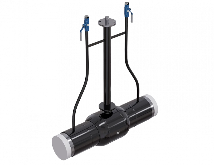Full-Welded Steel Ball Valve RS Series with Extended Stem and Gearbox