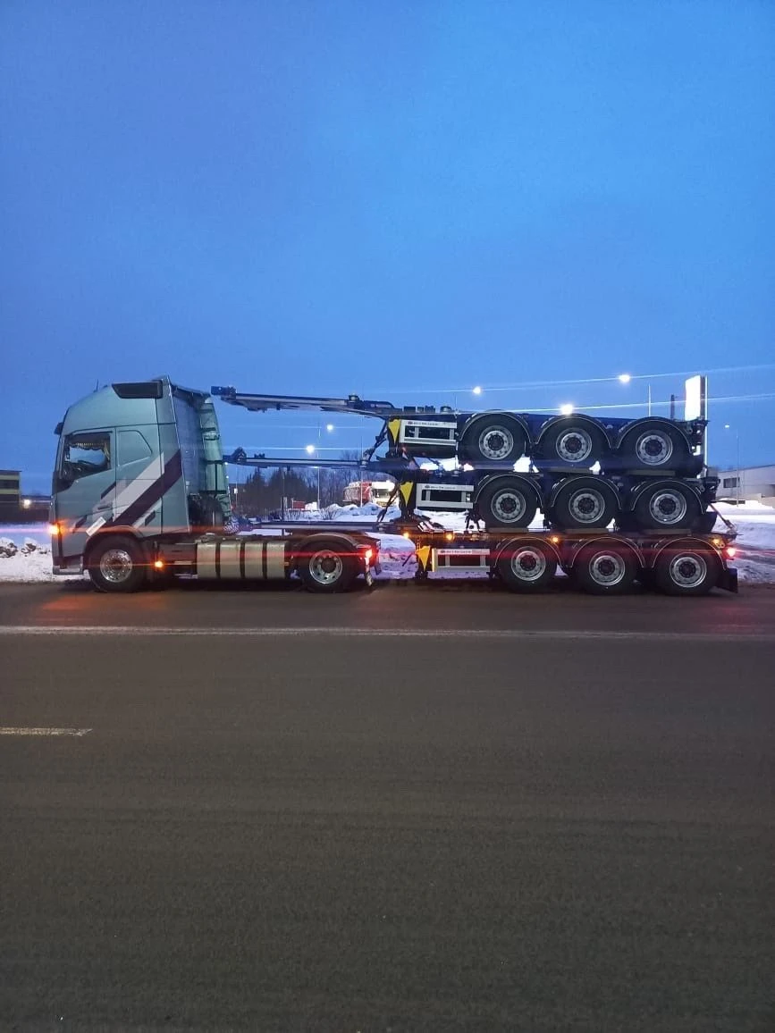 Three-Axle Container Transport Semi-Trailer for Hazardous Goods CSA-453A