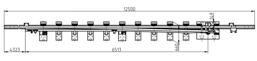 Rail with Point, Type R50, Mark 1/9 (Project 2891M.01.000/-01)