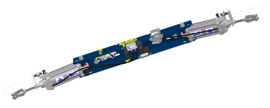 Pneumatic Door Actuator for Vehicles 40N3R63/116T1B112