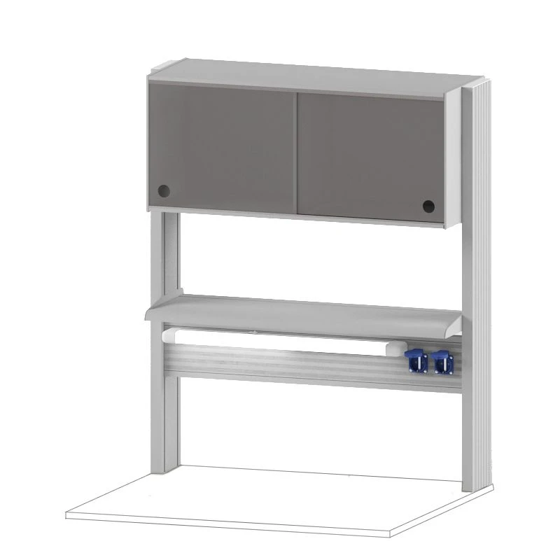 Technological Rack with Cabinet 360 mm for Wall Table 900 TSPSH-36