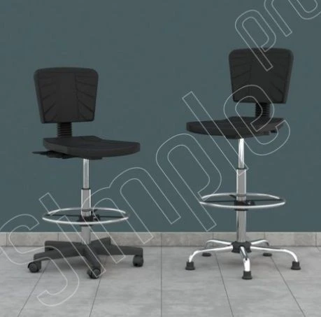 GEMA Laboratory Chair with Soft Polyurethane Seat and Backrest