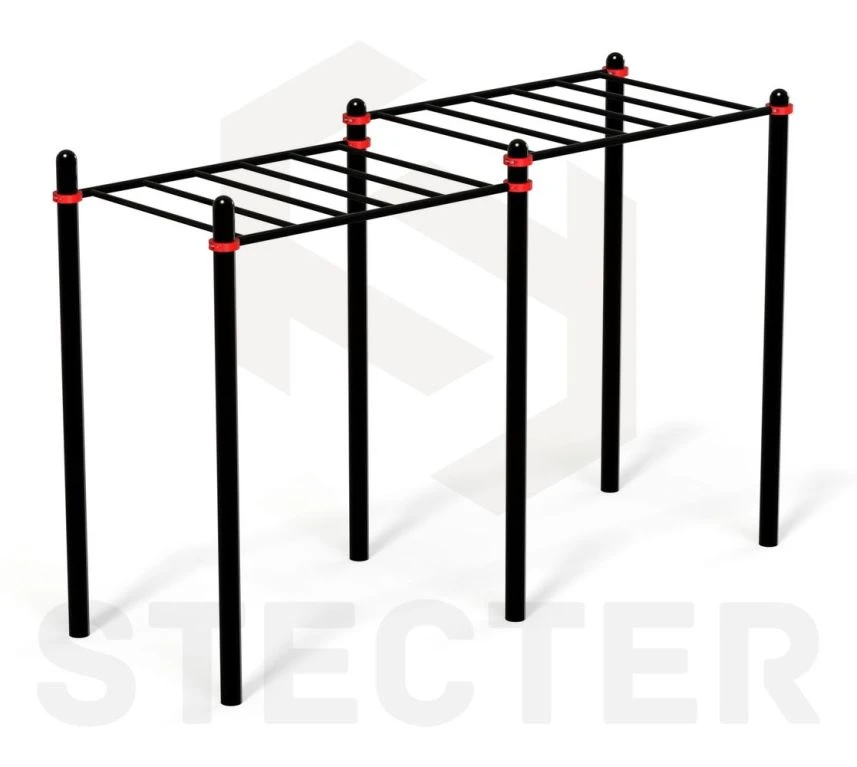 Two-Level Horizontal Bar Fitness Equipment