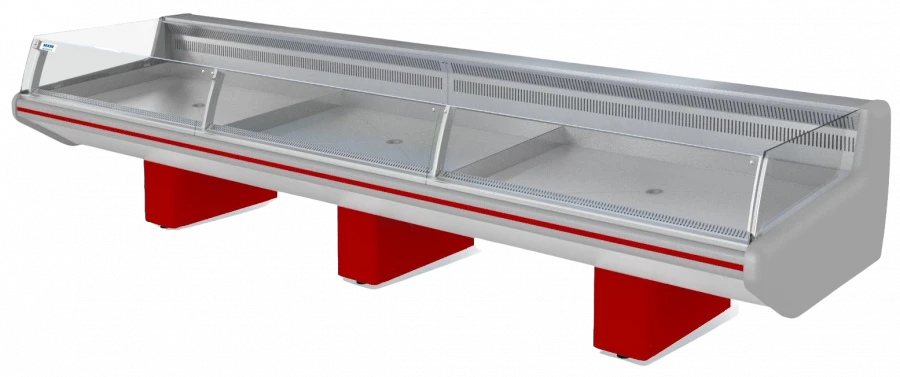 Universal Refrigerated Display Case "Fish on Ice" Parabel VHXLo-1.875