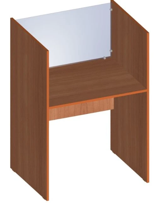 Student Desk with Acoustic Cabin for Foreign Language Classrooms