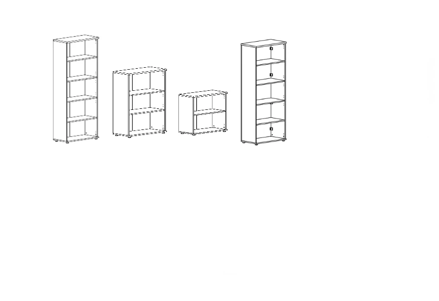 Stylish A4 Series Shelving Unit for Organized Storage Solutions