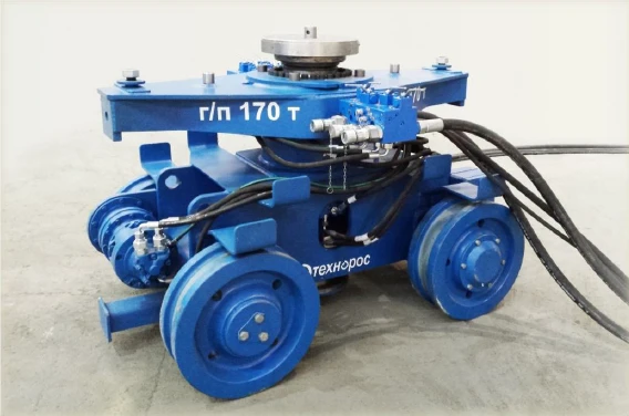 Rotating Trolley for Self-Propelled Transport Systems