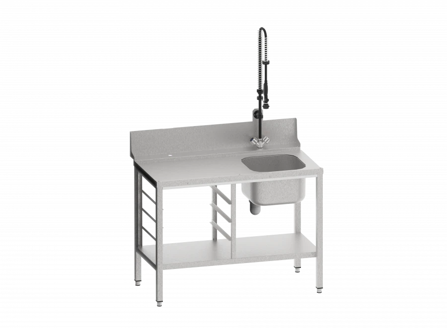 Pre-Washing Table SPM-6-3 on Four Legs