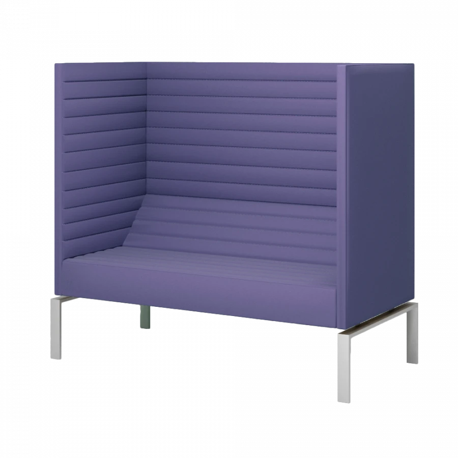 High-Back Upholstered Sofa D33 with Optional Socket Module