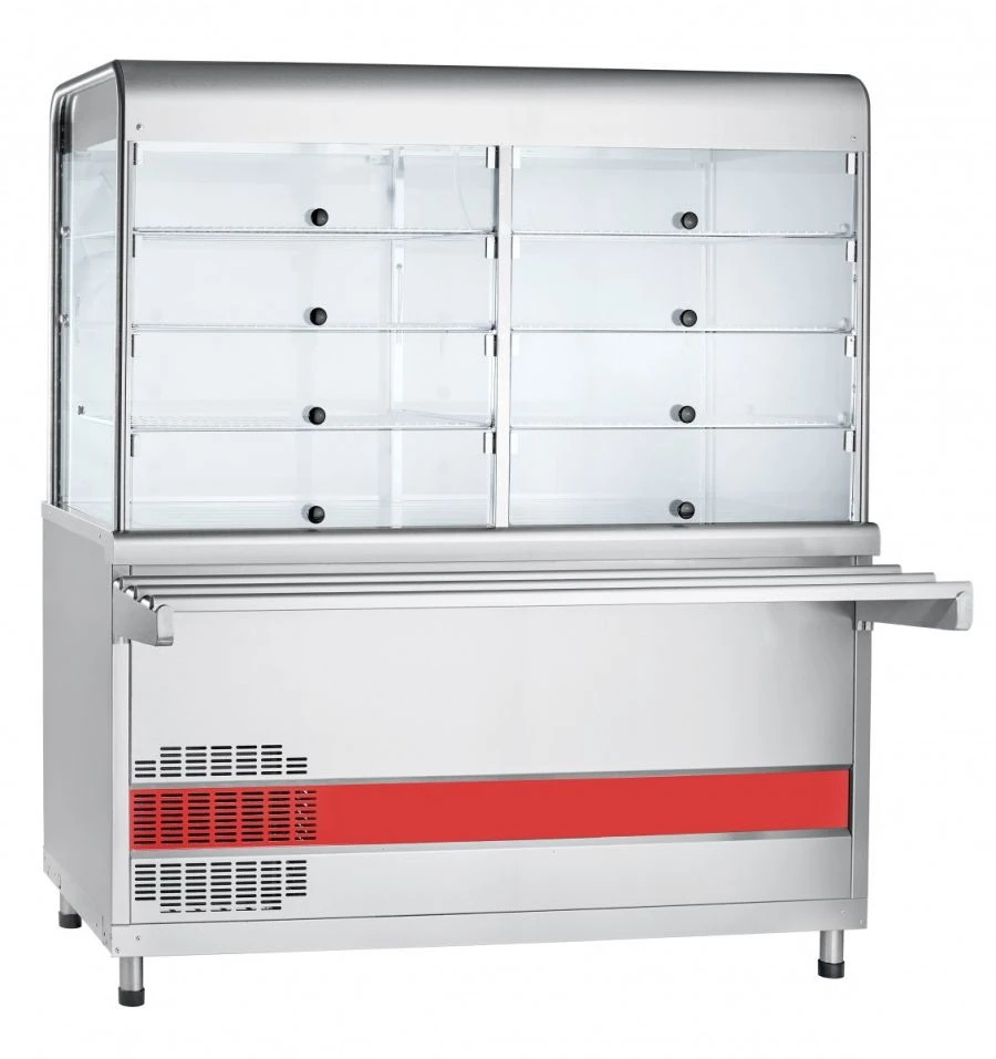 High-Temperature Refrigerated Display Showcase with Neutral Cabinet PVV(N)-70KM-C-01-NSh