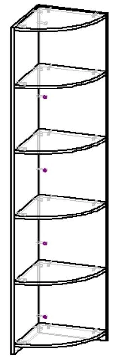 Corner Shelf Unit UЭ4