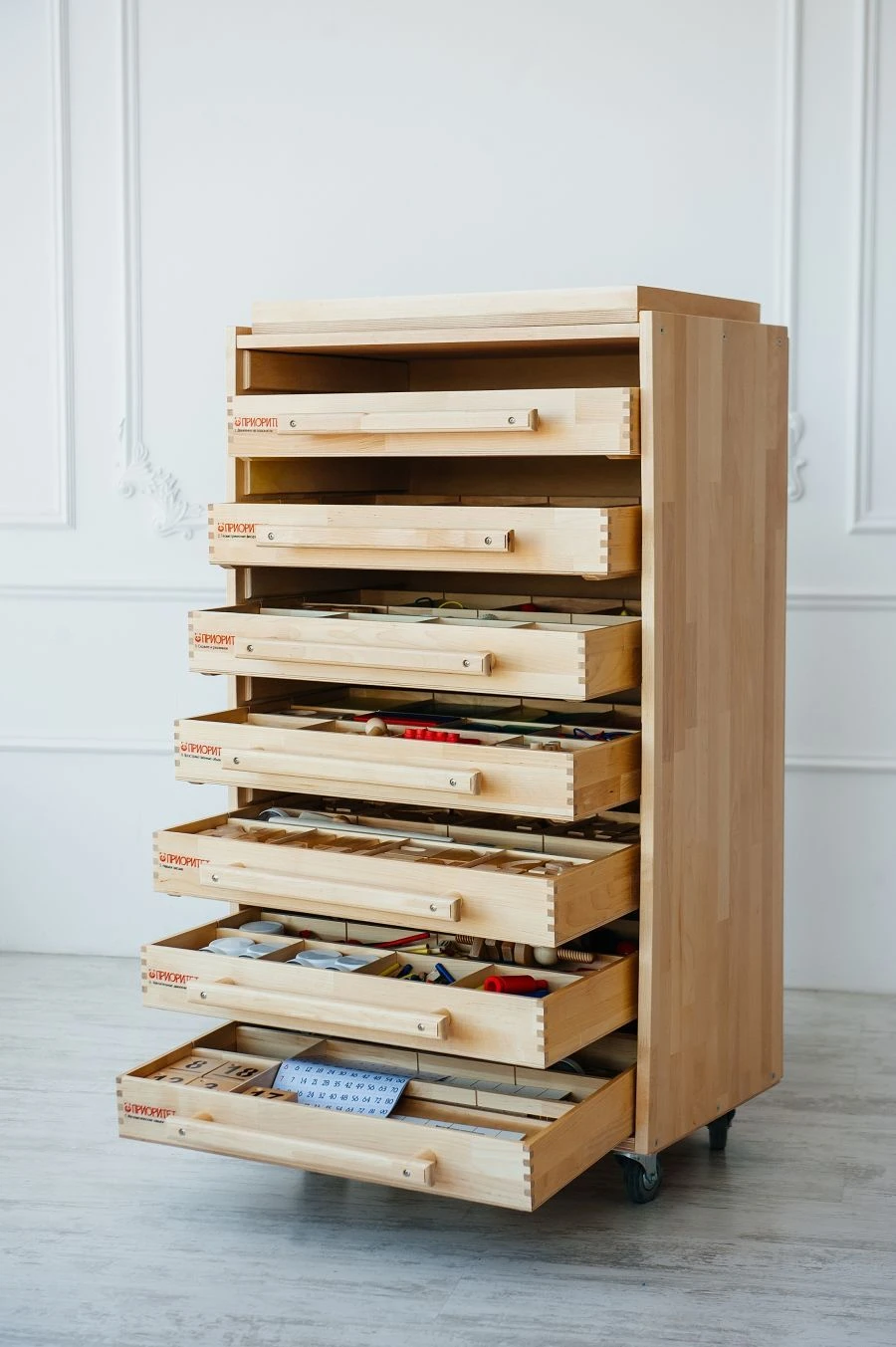 Educational Psychologist Play Set - Wooden Activity Cabinet