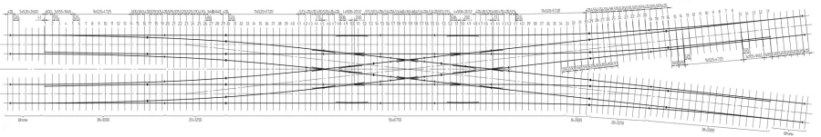 Cross Switch Type R65 for Metro, 1520 mm Gauge, Model 2/9