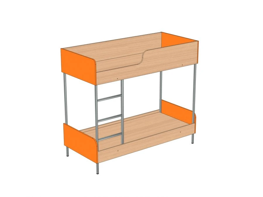 Children's Bunk Bed with Metal Frame K-3M