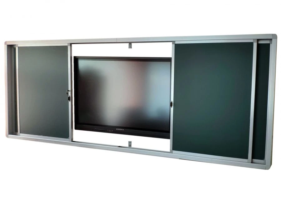 Axiom 75 Rail System with Black Board and Interactive Panel