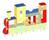 Modular Train Play Structure "Locomotive" Art. S.06.01