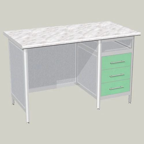 Rectangular Writing Desk with One Pedestal Model STP-L4