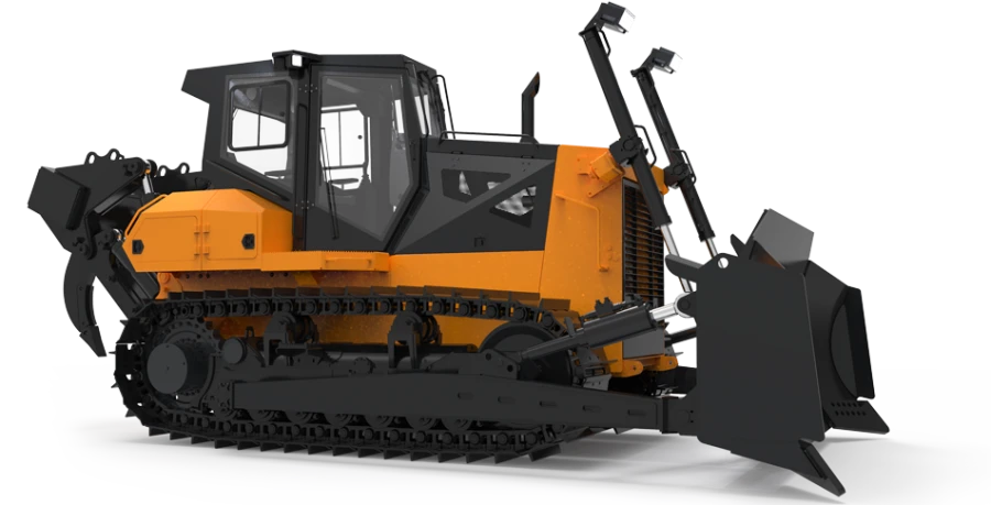 Versatile Bulldozer for Construction and Earthworks with YAMZ Engines D15
