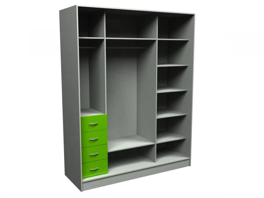 Sliding Wardrobe for Clothing Storage - Model SHK3-1