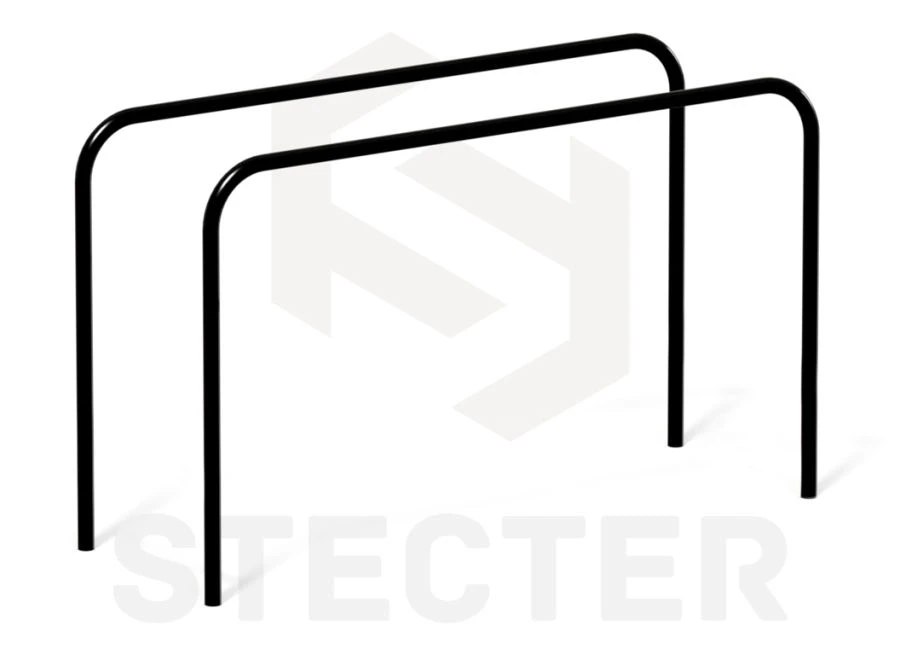 Curved Parallel Bars for Abdominal, Back, and Arm Exercises