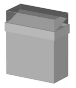 Horizontal Showcase 1000x500x1100mm