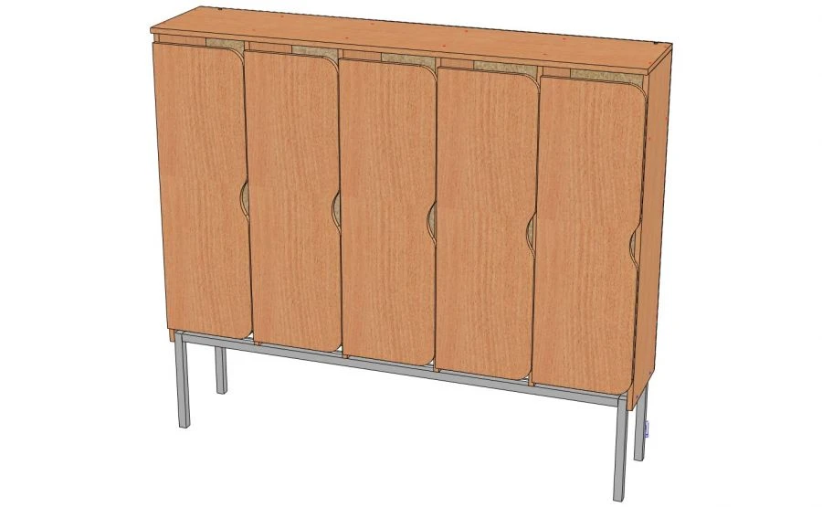 Children's Clothing Cabinet for Storage, Model SHO-2