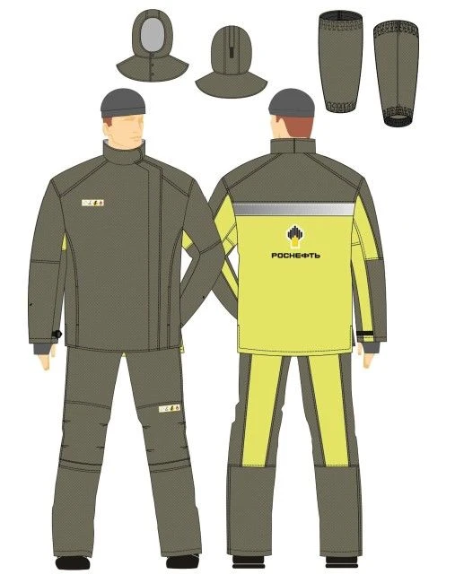 Protective Clothing Set for High Temperature and Metal Splash Protection - Class 3