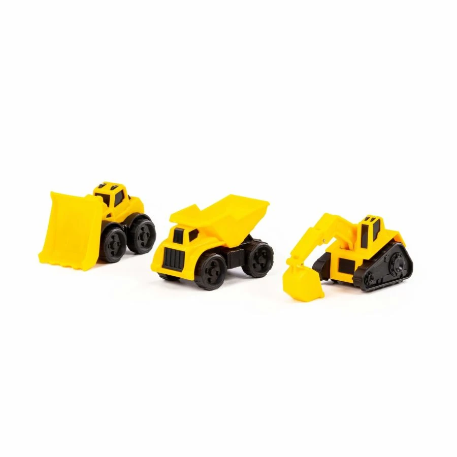 Mini Construction Vehicle Set with Dump Truck, Excavator, and Loader