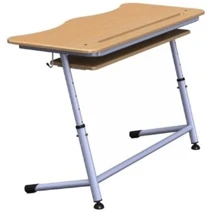 Adjustable Double Desk for Schools, Model PL-DE2-4