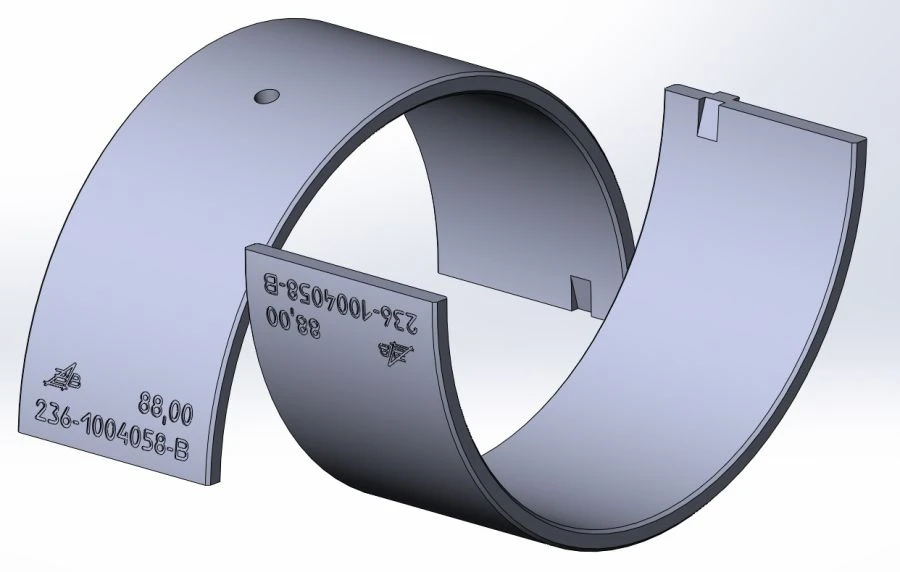 Lower Connecting Rod Bearing DZW.236-1004058-V