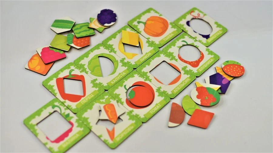 Educational Fruit and Vegetable Puzzle Set (Segen Method)