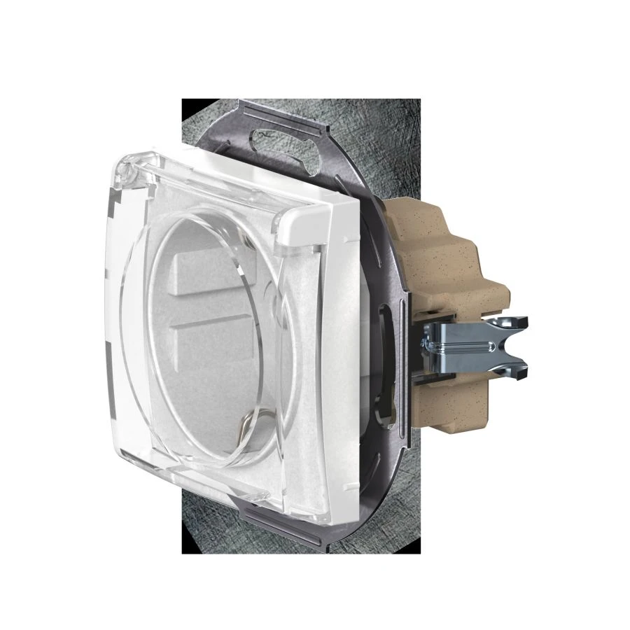 Caduceus Aling Prestige Hidden Socket with Grounding 16A, 250V~