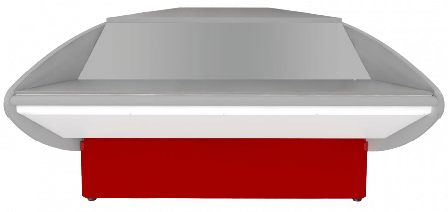 Non-refrigerated Corner Checkout Counter P2629 "Ilet UN" (Red)