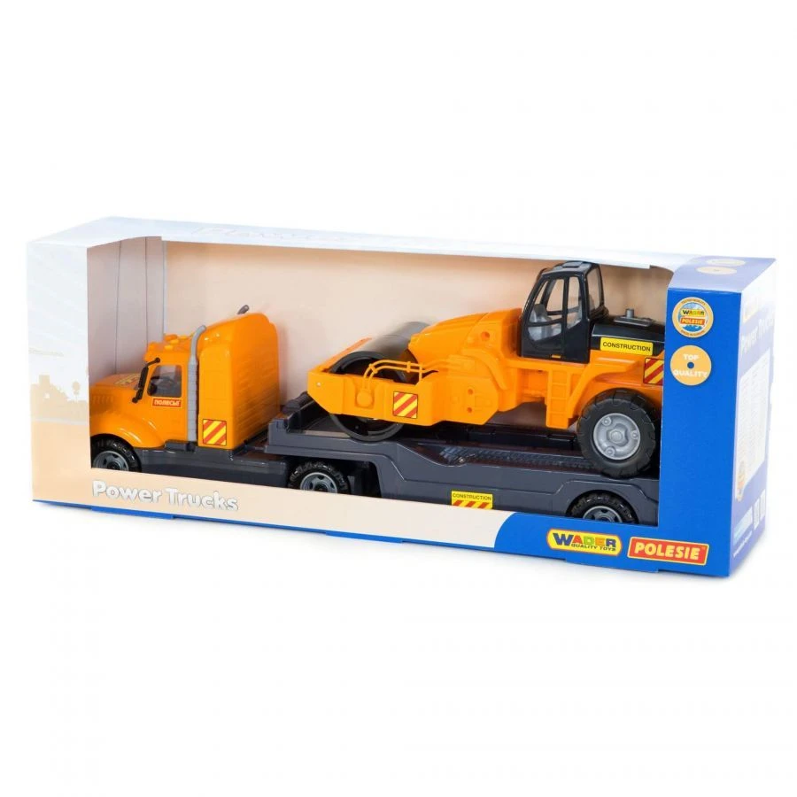 Mike Car Trailer with Road Roller (Boxed) - 55712