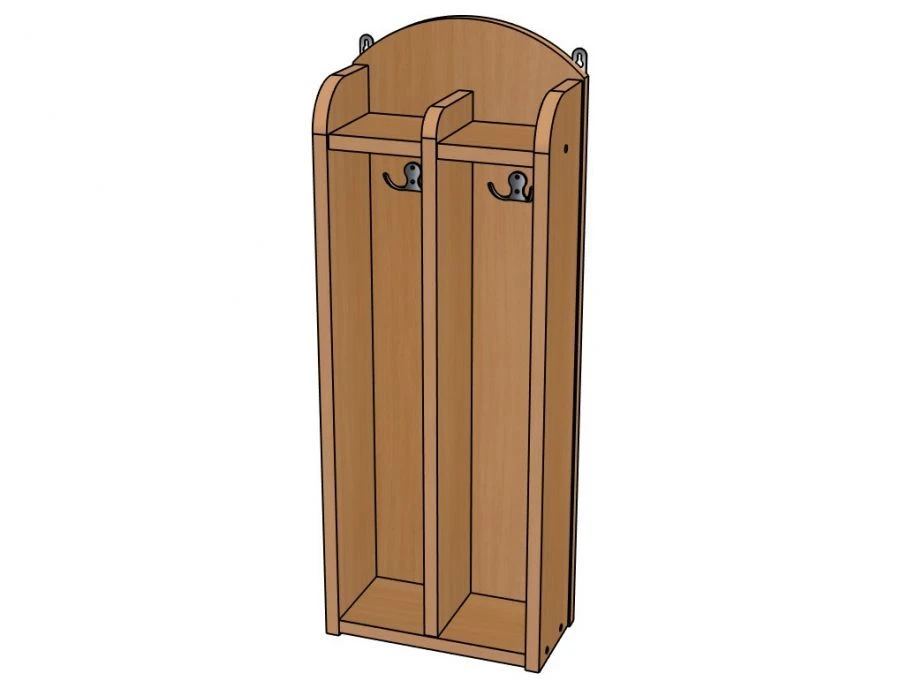 Clothing Rack №1 "Moidodyr", MDF, 2 Compartments/ SHD30