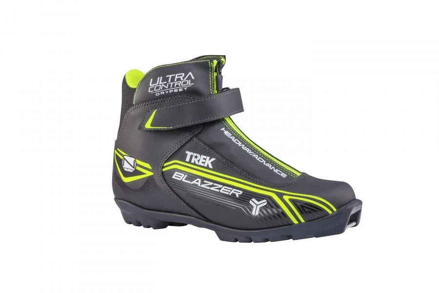Trek BlazzerControl1 Black Ski Boots (Neon Lime Logo) N