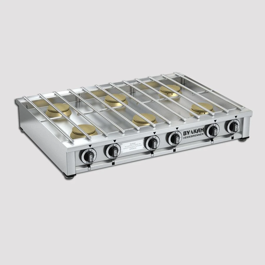 Professional Gas Stove for Cooking - PRG-IIA-6M "Slim