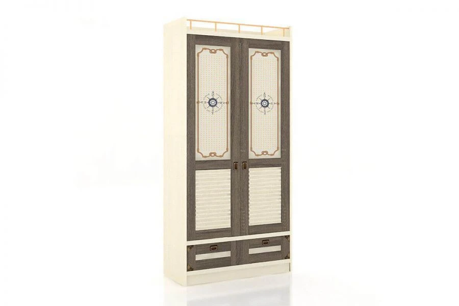 Calypso Two-Door Cabinet - LD.509010.000 (Dark Sonomo H/Strichlack)
