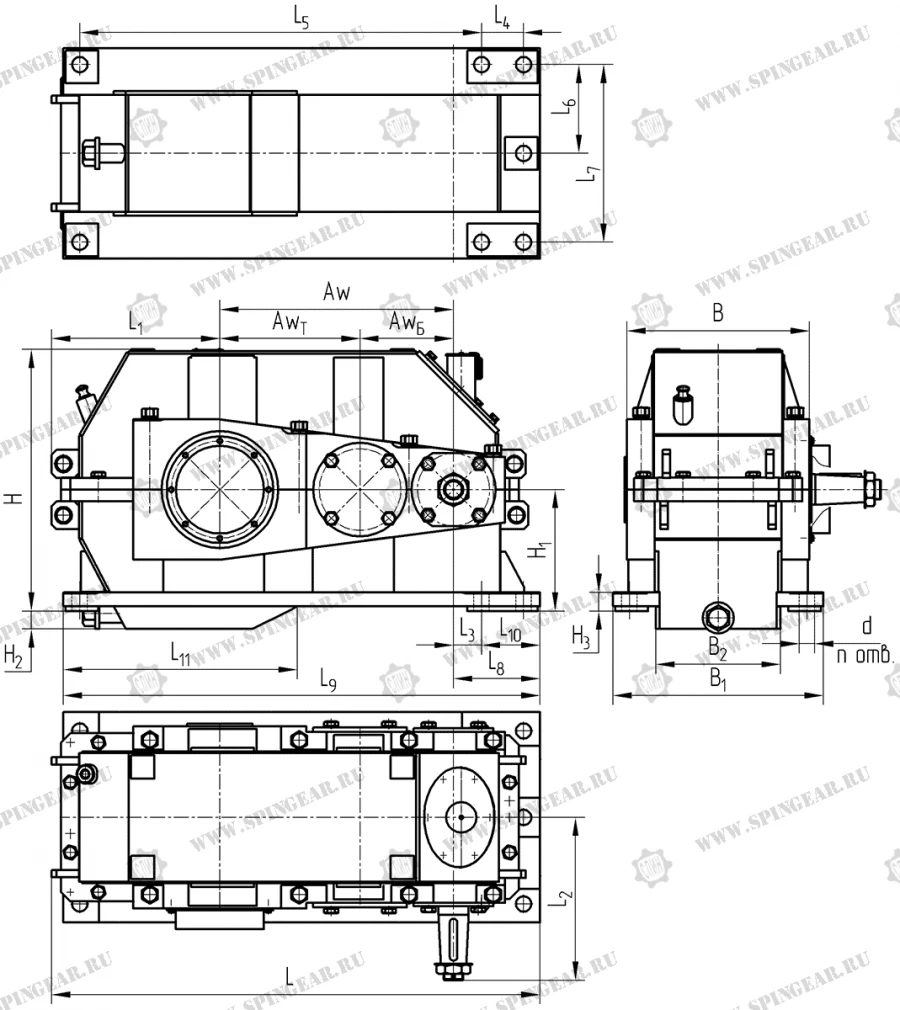 Special Horizontal Gearbox RCD-500SPR