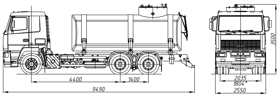 AЦВ 4680G5-20食品液体运输罐车