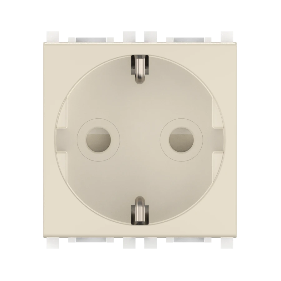 CADUCEUS ALING Experience Hidden Socket with Grounding, 16A, 250V, Beige, Model 74152.9