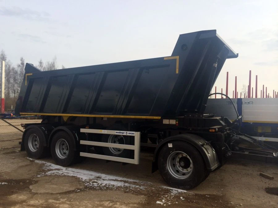 Three-Axle Dump Trailer AK-32 for Bulk Cargo Transport