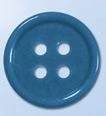 Glass-Filled Polyamide Button with Four Holes, 17mm Diameter, Assorted Colors