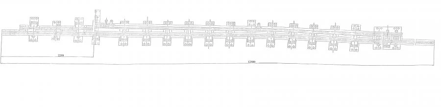 Curved Rail Frame Type R65 with Straight Point Project LPTP.668.342.101