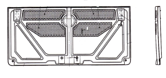 Fiberglass Rear Hatch 4270-20-5604020